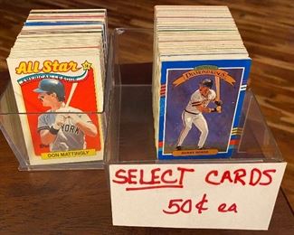 Select Baseball Cards That Are Just 50 Cents Each 