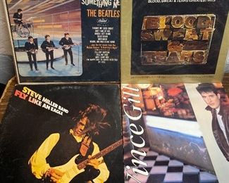 Vinyl Record LP’s : The Beatles “Something New” • Blood, Sweat & Tears “Greatest Hits” QUADROPHONIC PRESS • Steve Miller Band “Fly Like An Eagle” • Vince Gill