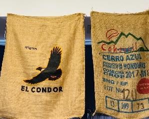 Burlap Sacks Bags w/ Advertising 