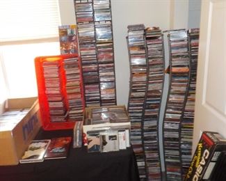 Hundreds of CDs