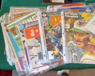 Vintage Comic Books and Sports Programs
