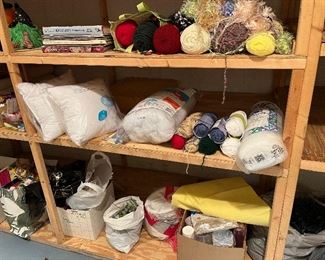 Craft supplies and yarn
