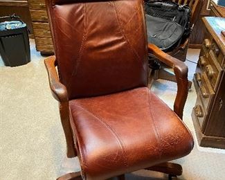 Leather office chair....
