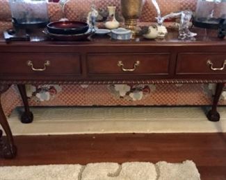 Solid Mahogany sofa table