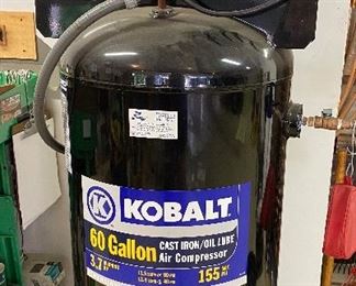 KOBALT 60 GALLON CAST IRON COMPRESSOR 