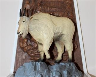 Vintage Olympia Beer Mountain Goat Wall Hanger