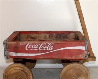Vintage Coca Cola Crate Wagon