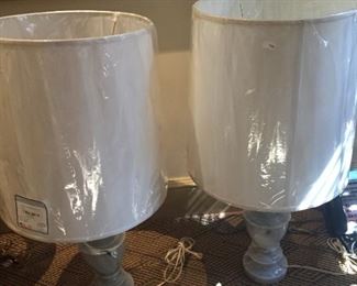Pair of lamps.