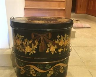Decorative ceramic tins.