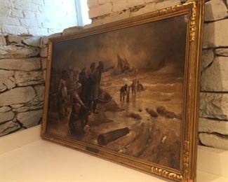 19th century oil painting on canvas.