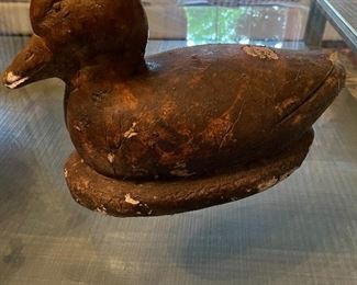 Antique wooden duck.