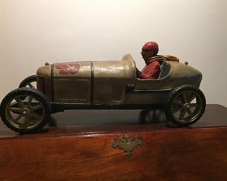 Fun wooden car with driver