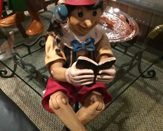 Wooden Pinocchio.