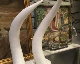 Decorative tusks.