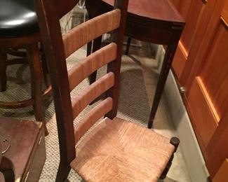 Antique cane chair.