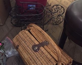 Picnic basket.