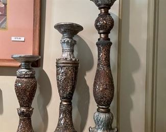 Set of candlestick holders.
