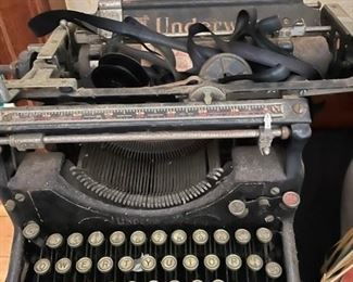 Underwood typewriter.