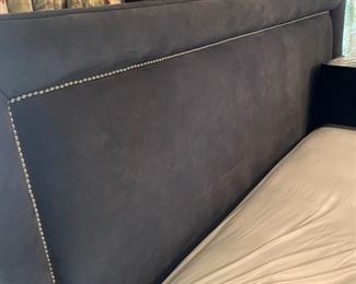 Custom-made king size bed.