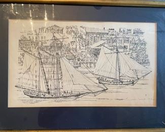 Alexandria Past, "The Pride of Baltimore visits Old Town" by Elizabeth Luallen.