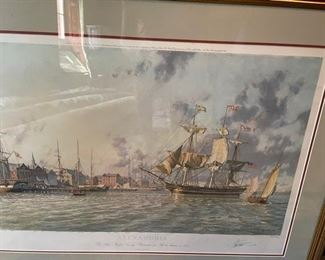 Historic Alexandria framed print.