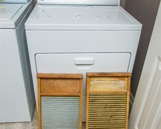 Kenmore Dryer & Antique Wash Boards