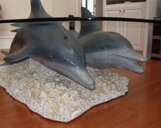 SURFACING DOLPHIN TABLE - SEE NEXT 2 PICS