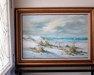 LARGE SEASCAPE PAINTING