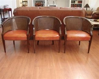 BURNT ORANGE "HICKORY" CHAIRS