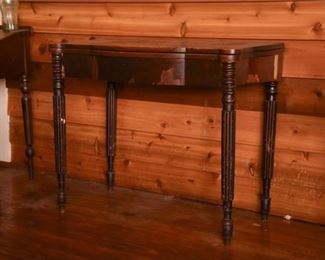 5. English style Reeded Leg Console Games Table