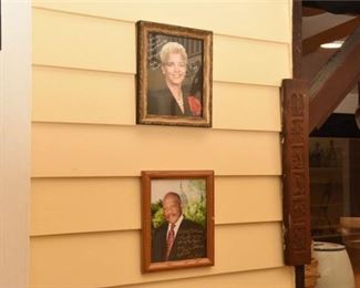 Autographed Photos Of Civil Rights Icon John Lewis and Mayor Sherley Franklin
