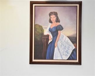 BPM 1996 Monogramed Dated Portrait Painting