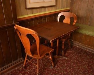 Dining Table and Four 2 Chairs By TELL CITY