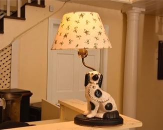 Dog Form Figural Lamp