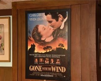 Framed Gone With The Wind Poster