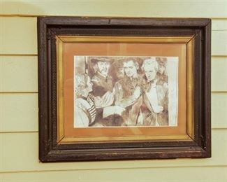 Framed Print with Clarke Gable