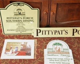 Grou Lot Of PITTY PATS PORCH Signs