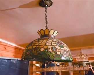 Leaded Glass Pendant Light