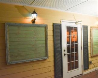 Painted Wood Wall Hangings