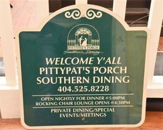 PITTY PATS PORCH Sign