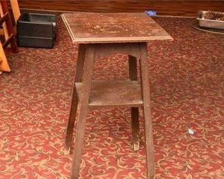 Square Top Wooden Table