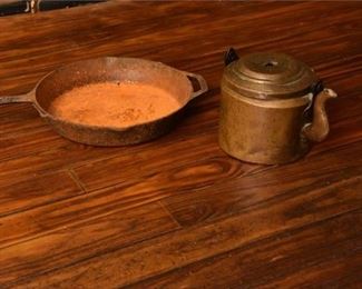 Vintage Pan and Teapot