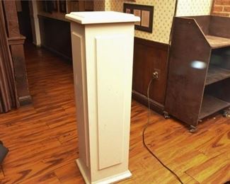 White Painted Pedestal