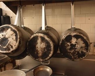 Group Lot Of Steel Pots