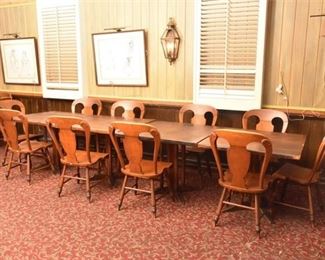 Group Lot Of Tables and Chairs By TELL CITY