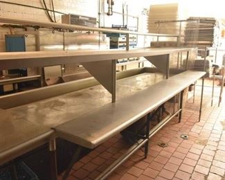 Large Stainless Steel Counter