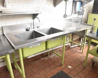 Stainless Steel Double Prep Sink