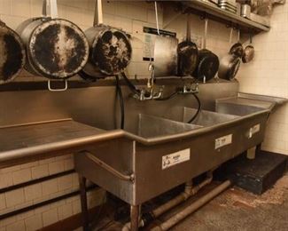 Stainless Steel Triple Sink