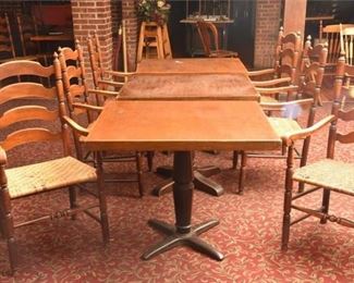 Three 3 Tables and Six 6 Chairs