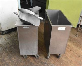 Two Metal Bins